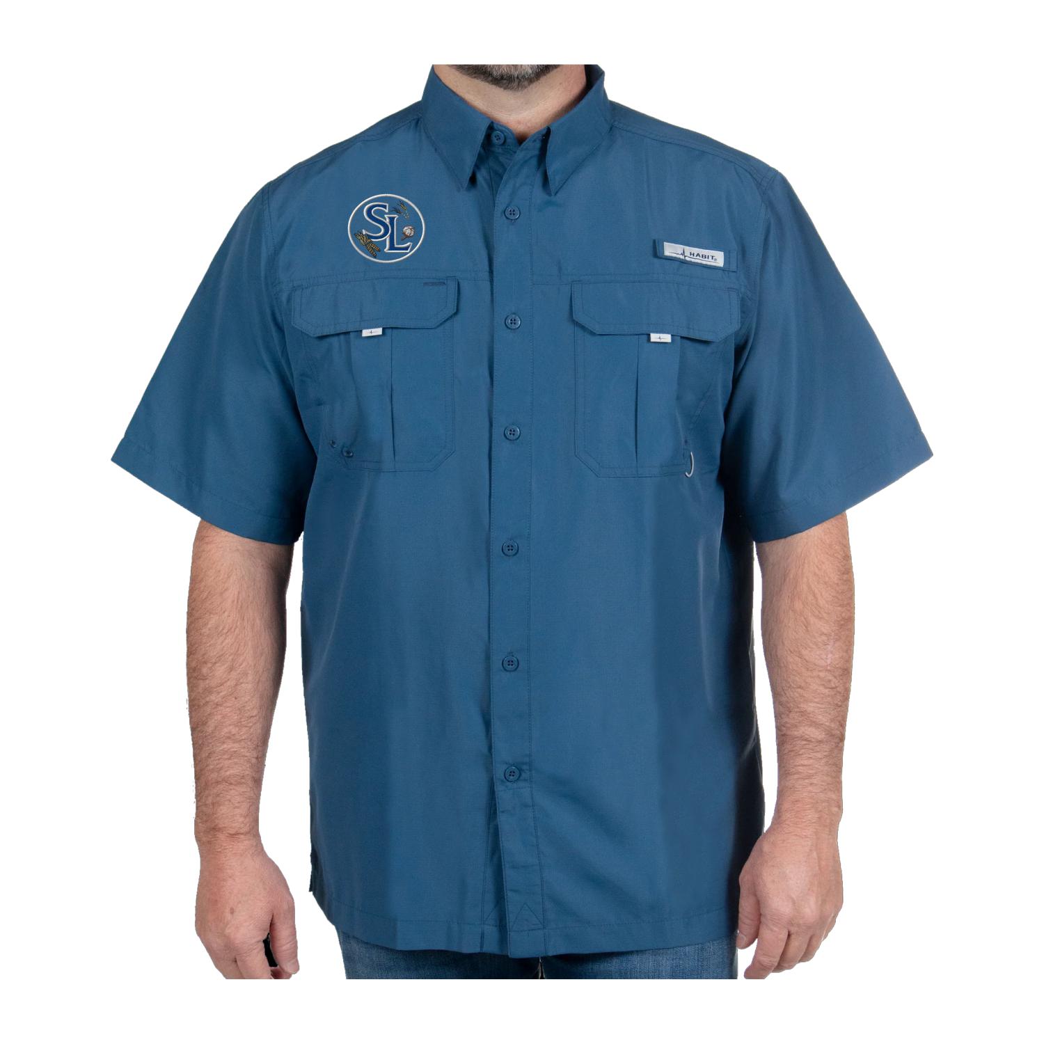 Men's Habit Fourche Mountain Short Sleeve River Guide Fishing Shirt –  Skyland Grain – Company Branded Apparel